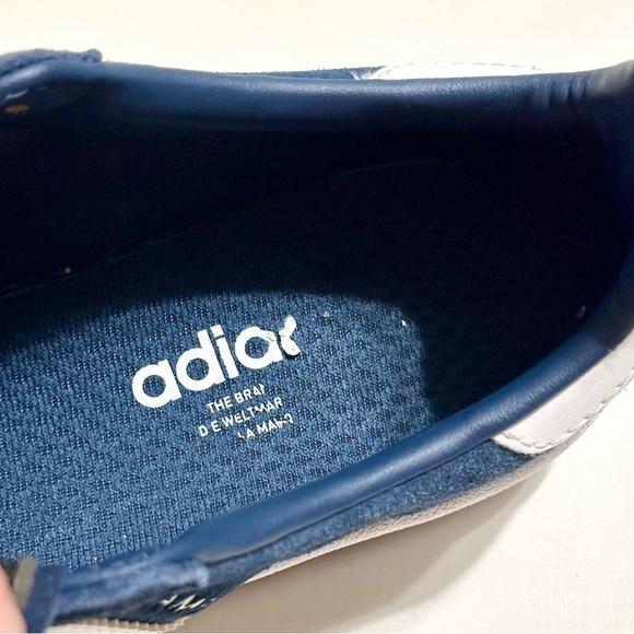 Women’s Adidas Campus Sneakers, Blue Suede and White Leather, Clean EUC - 6 US - Picture 16 of 17